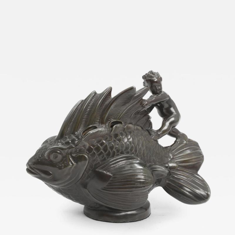 Just Andersen Just Andersen Disko Fish Vase Design no D 2166