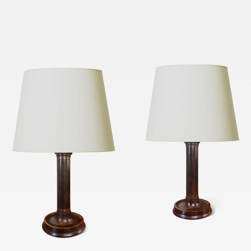 Just Andersen Pair of Table Lamps by Just Andersen