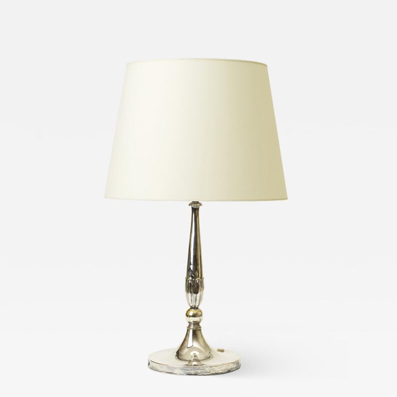 Just Andersen Silvered lamp by Just Andersen for GAB