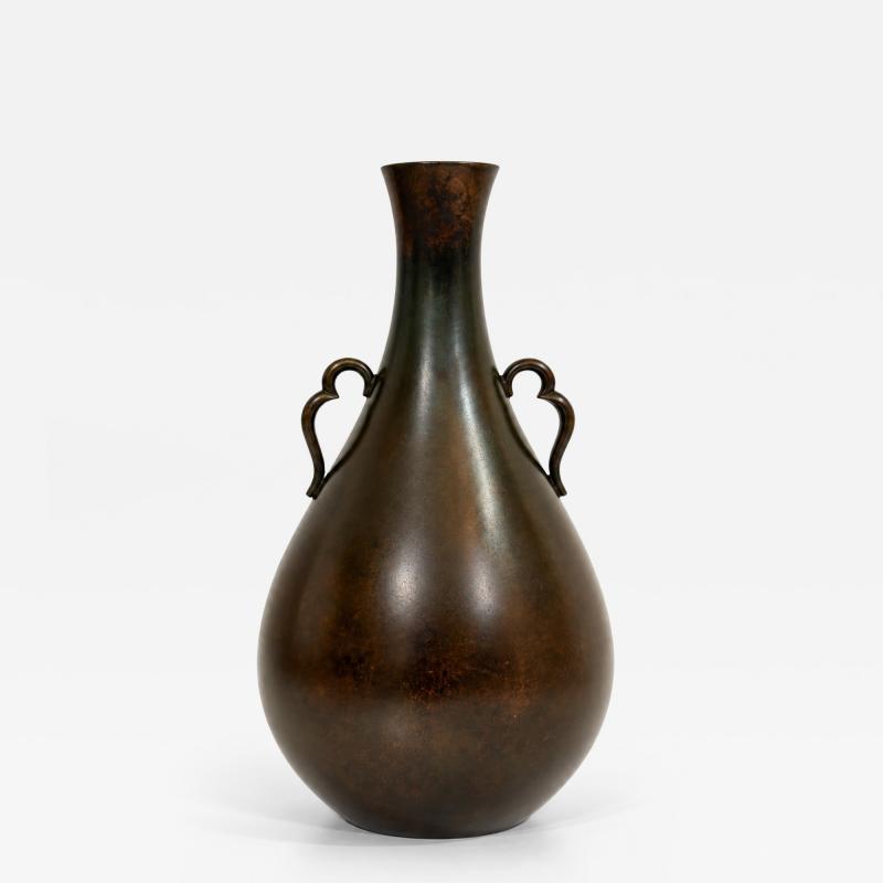 Just Andersen bronze vase model B 1746 Denmark 1930s