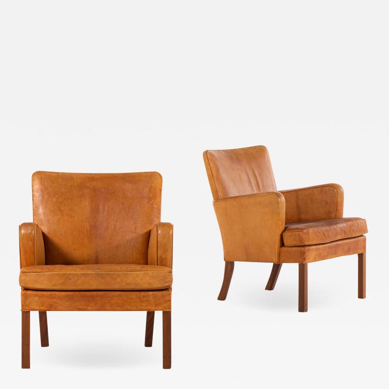 Kaare Klint Easy Chairs Model 5313 Produced by Rud Rasmussen Cabinetmakers