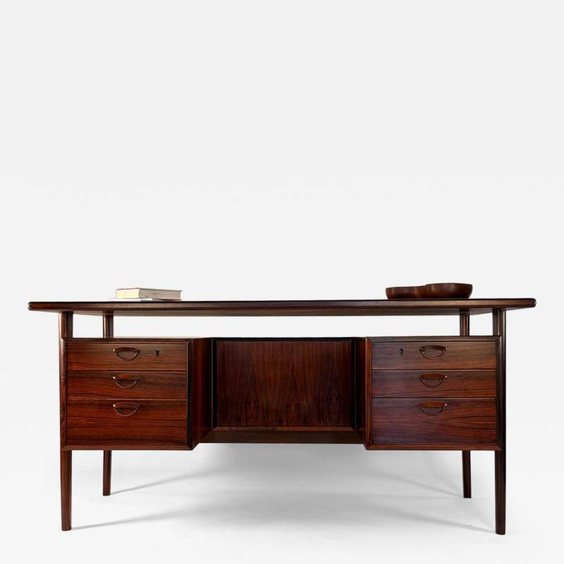 Kai Kristiansen Mid Century Modern Kai Kristanson Roswood Desk 1960s