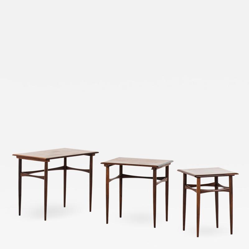 Kai Kristiansen Nesting Tables Produced by Skovmand Andersen