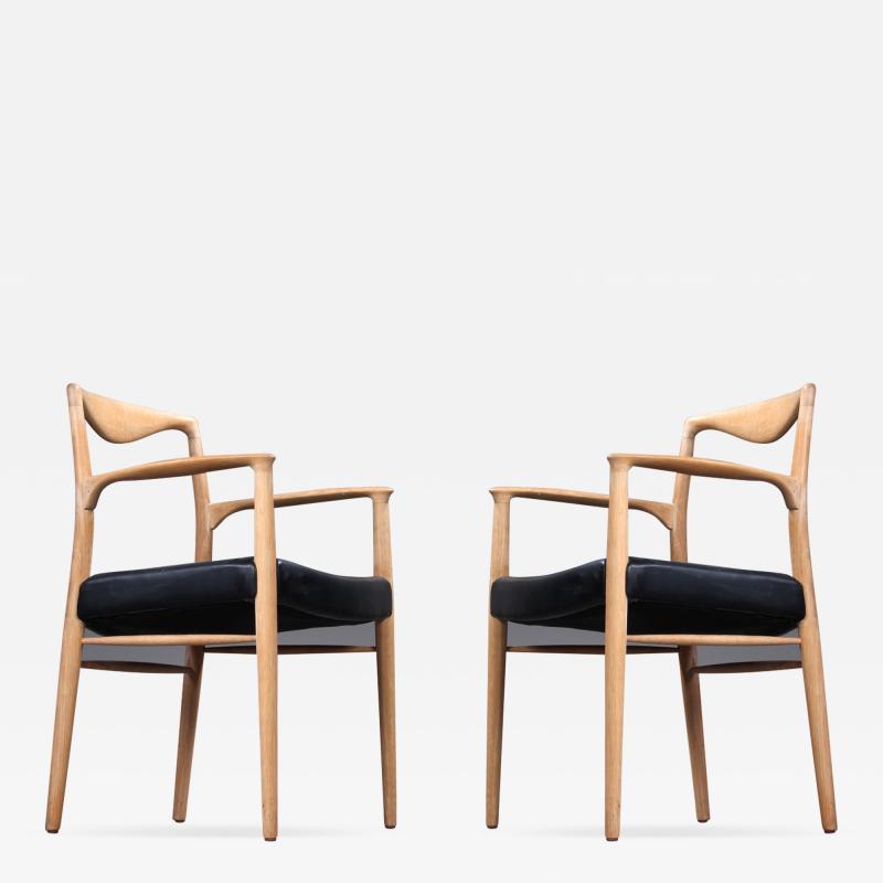 Kai Lyngfeldt Larsen Kai Lyngfeldt Larsen Pair of Oak Sculptural Arm Chair