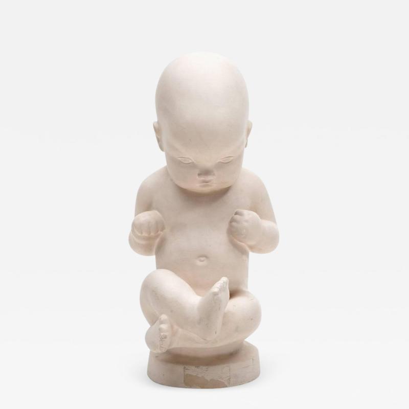 Kai Nielsen Sculpture of Baby Attributed to Kai Nielsen Sweden 1920s