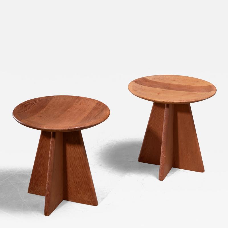 Kai Winding Pair of Kaj Winding cruciform stools