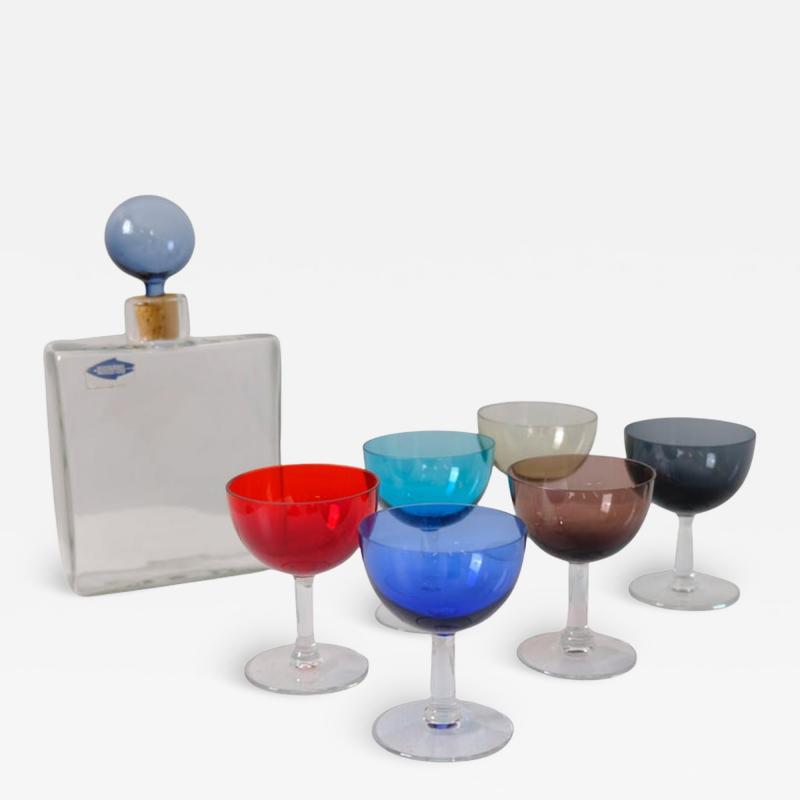 Kaj Franck Colourful Kaj Franck Bottle Saara Hopea Liqueur Glasses Nuutaj rvi 1950s