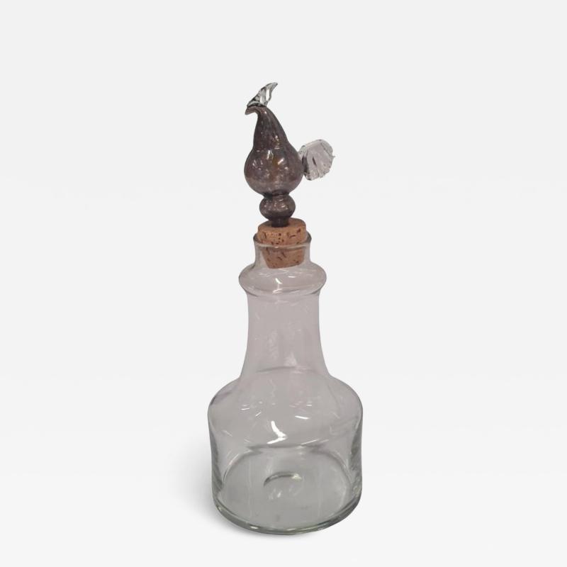 Kaj Franck Kaj Franck Blown Glass Rooster Bottle for Nuutaj rvi 1963