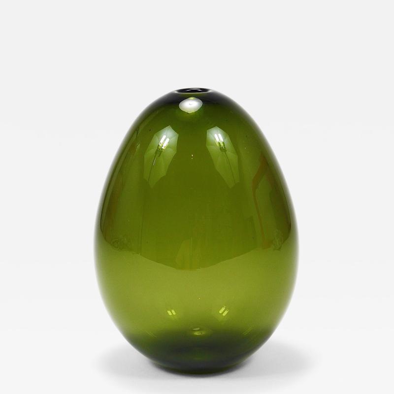 Kaj Franck Kaj Franck Saippuakupla Green Soap Bubble Art Glass Vase Nuutaj rvi Finland