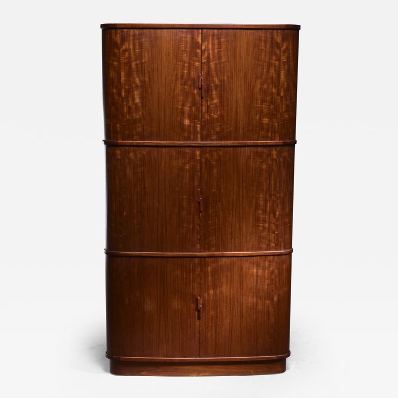 Kaj Winding Teak corner cabinet with tambour doors