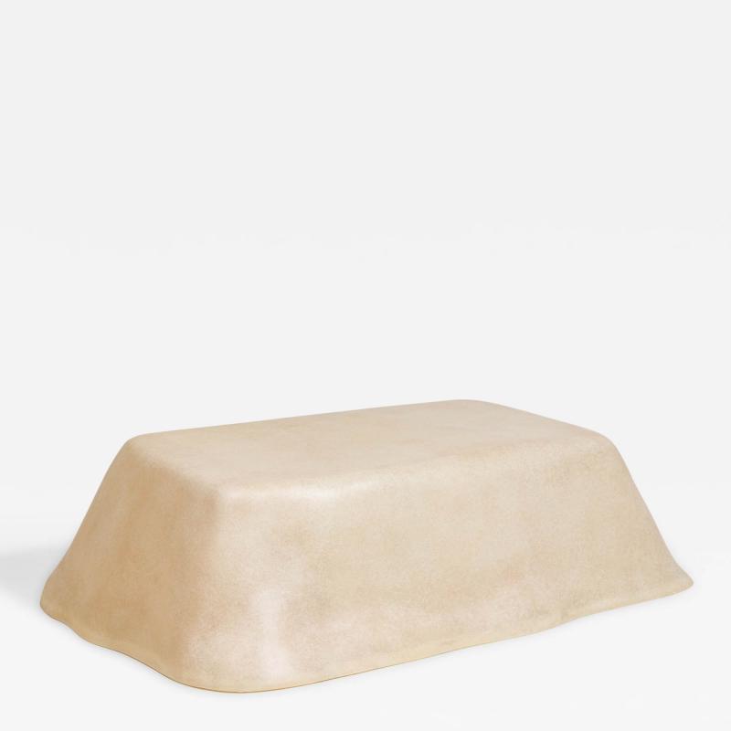 Kar Studio Chinese Contemporary Beige Amorphous Fiberglass Coffee Tables