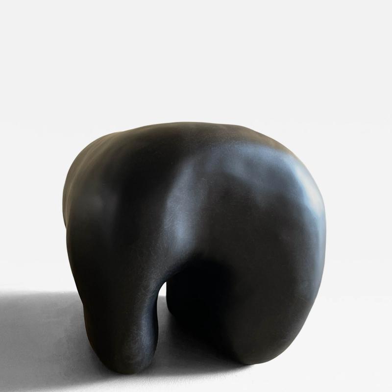 Kar Studio Contemporary Black Tooth Stools