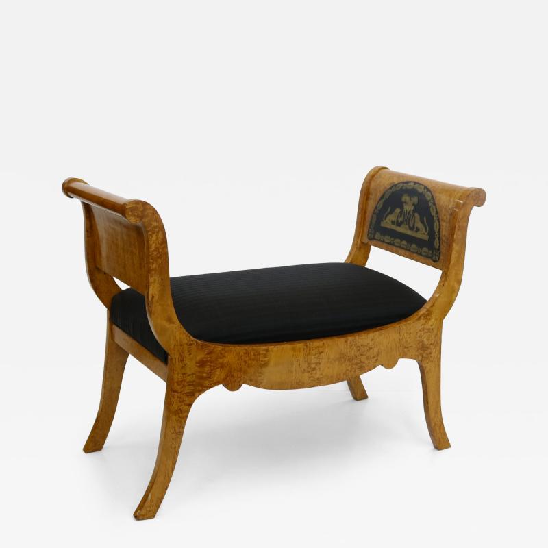 Karelian Birchwood Bench Boulle Mounts 1850