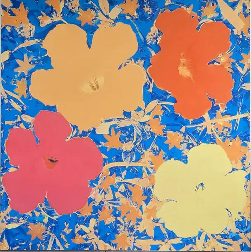 Karin Elmers Karin Elmers Second Hand Flowers Homage to Warhol No 24 Ltd Edition Print