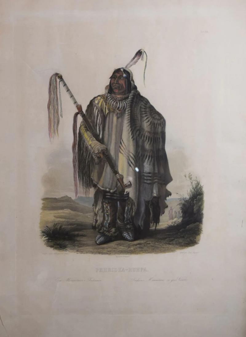 Karl Charles Bodmer KARL BODMER 1809 1893 TAB 23 PEHRISKA RUHPA