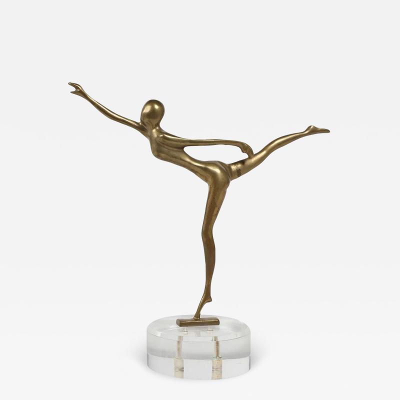 Karl Hagenauer Art Deco Signed Hagenauer Austrian Sculpture of a Nude Dancer