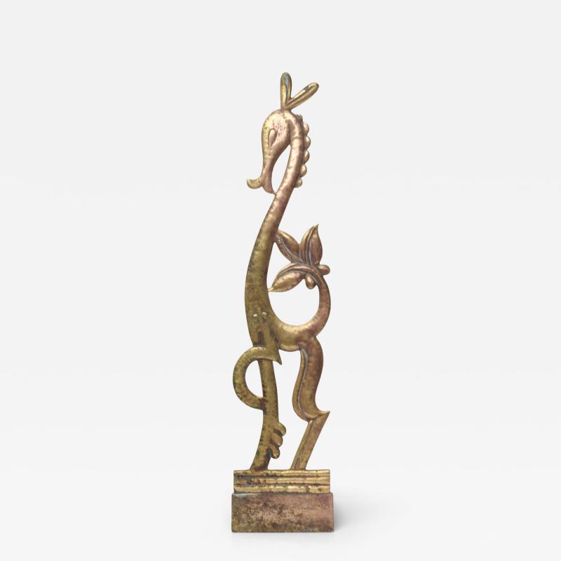 Karl Hagenauer Bronze Giraffe Door Stop by Karl Hagenauer 1925 Austria