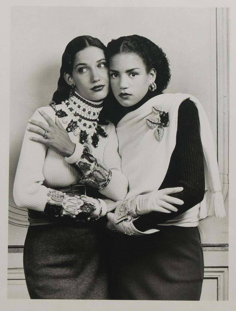 Karl Lagerfeld Original photograph of two models by Karl Lagerfeld