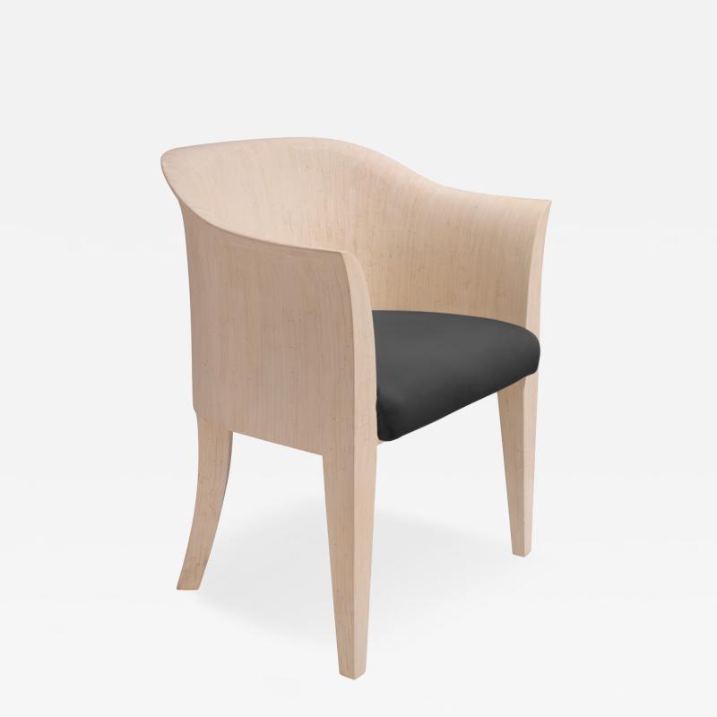 Karl Springer Karl Springer Chic Tulip Chair with Unique Lacquer Finish 1980s