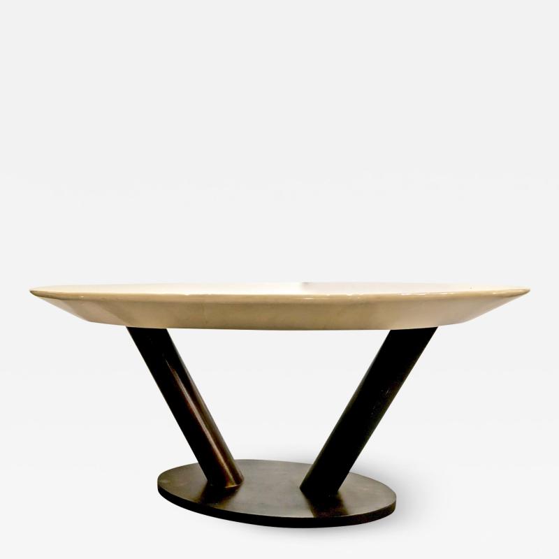 Karl Springer Karl Springer Lacquered Goatskin Table