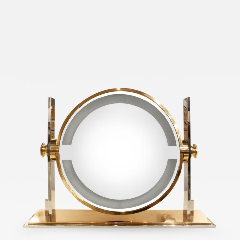 Karl Springer Karl Springer Large Illuminating Vanity Mirror 1980s