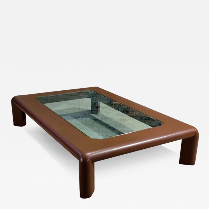 Karl Springer Karl Springer Mark II Leather Coffee Table 1974