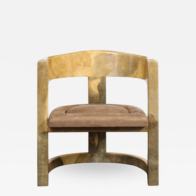 Karl Springer Karl Springer Rare Onassis Lounge Chair1970s