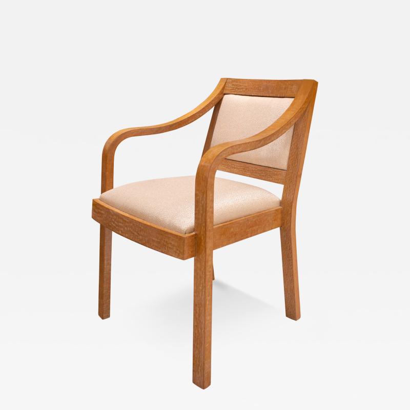 Karl Springer Karl Springer Regency Arm Chair in Lacewood 1970s