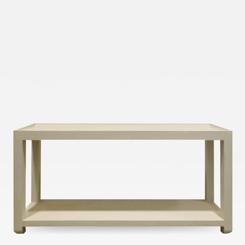 Karl Springer Karl Springer Tray Top Console Table 1970s