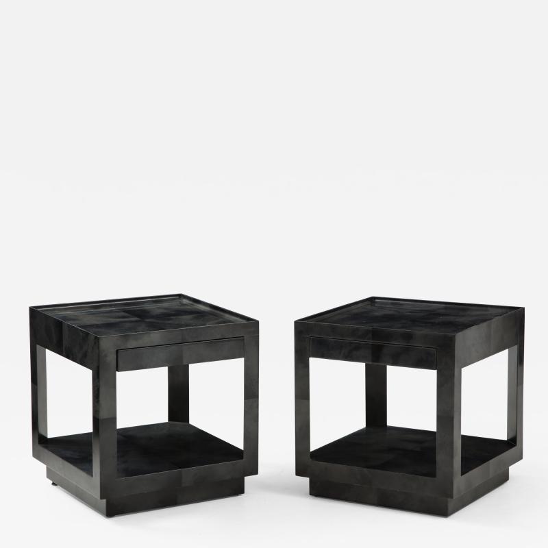 Karl Springer Karl Springer Tray Top End Tables