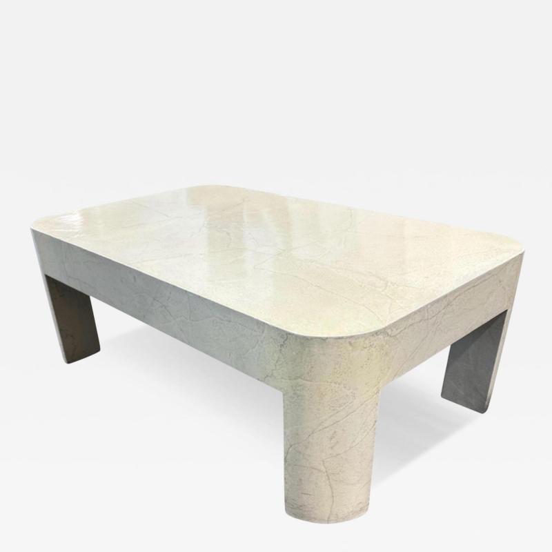 Karl Springer Karl Springer Trompe lOeil Faux Marble Cocktail Table