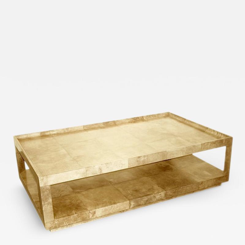 Karl Springer LTD TRAY TOP TWO TIER TABLE
