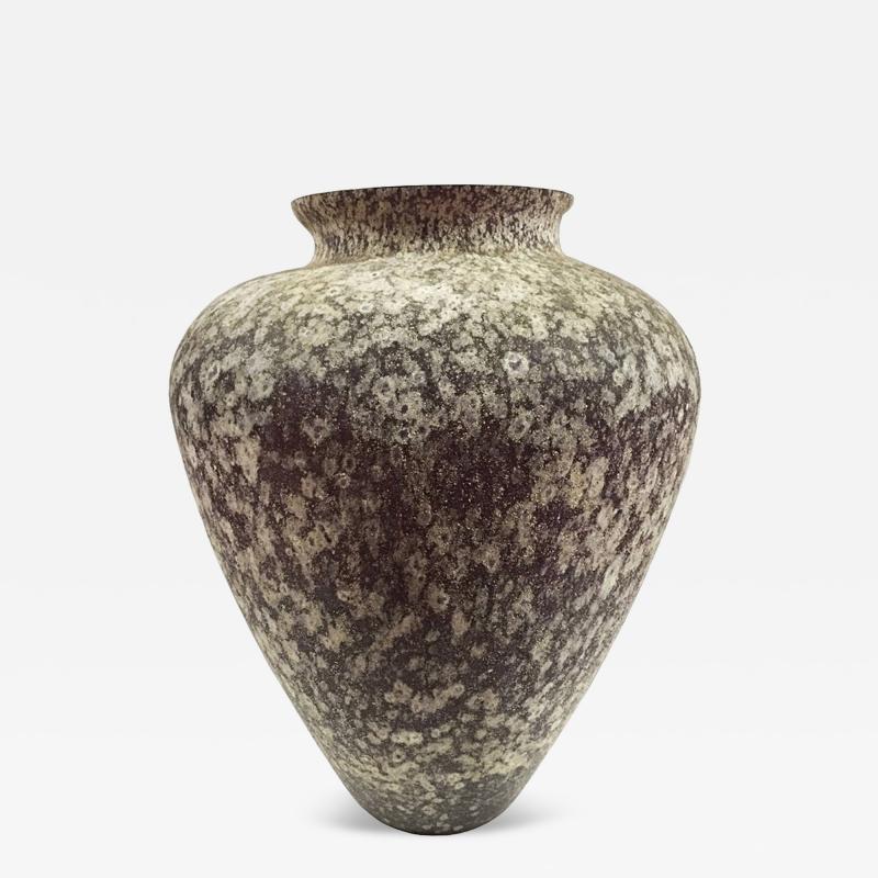Karl Springer Large Scavo Glass Vase Made in Italy