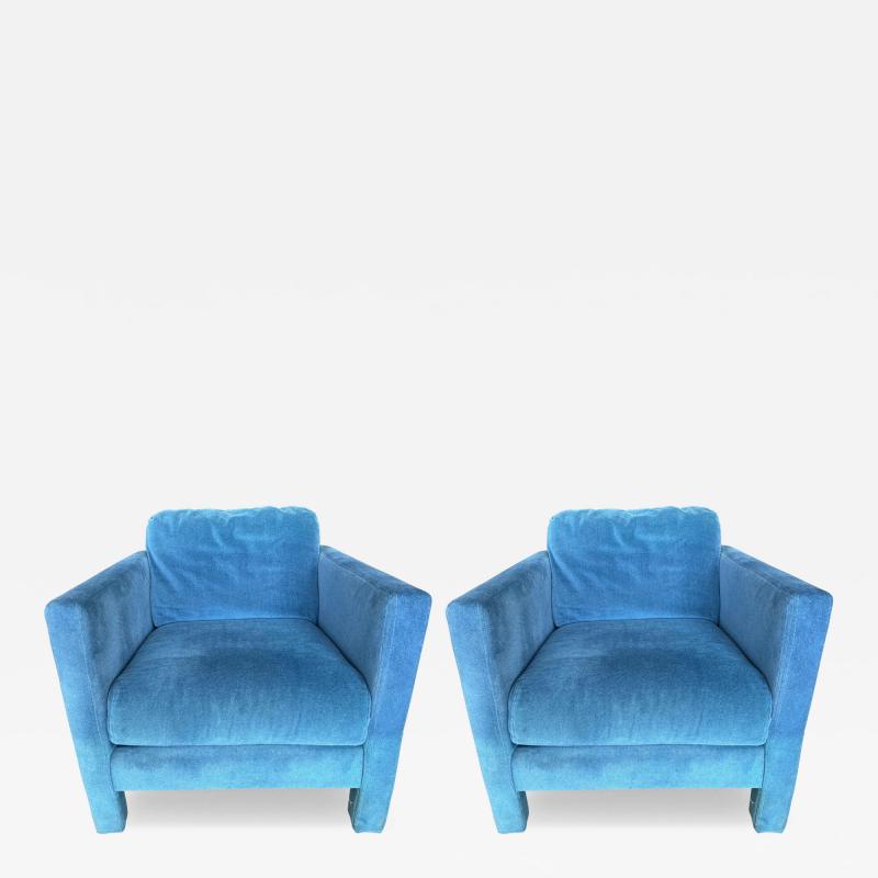 Karl Springer Pair Of Mid Century Parsons Chairs