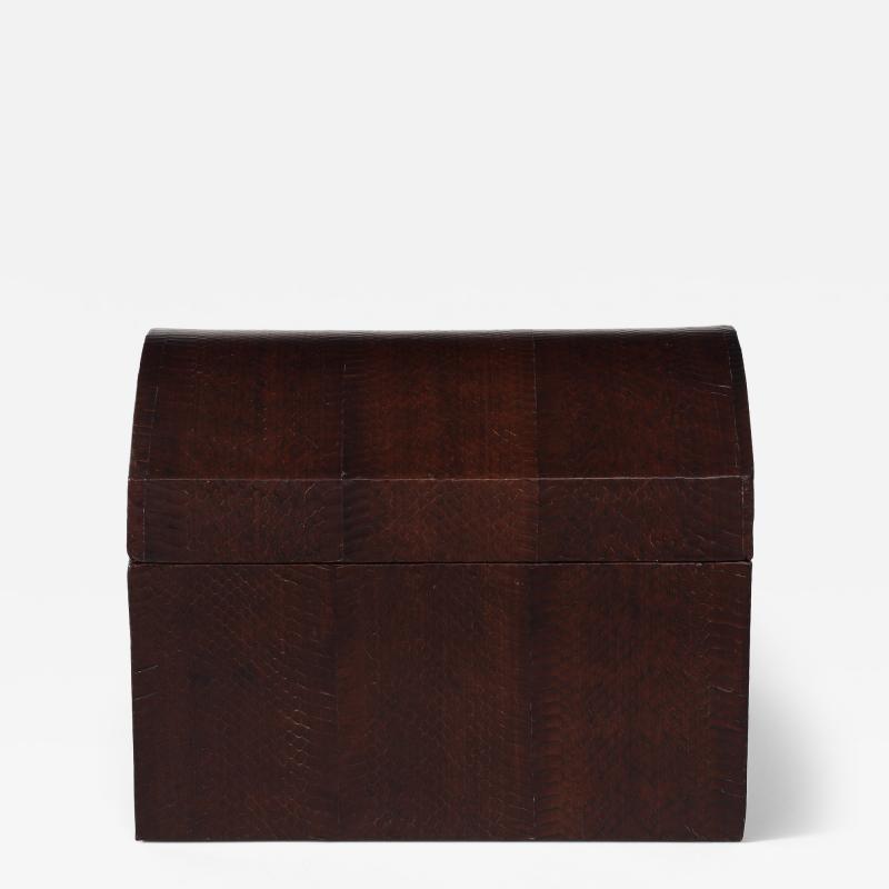 Karl Springer Python Wrapped Keepsake Trunk