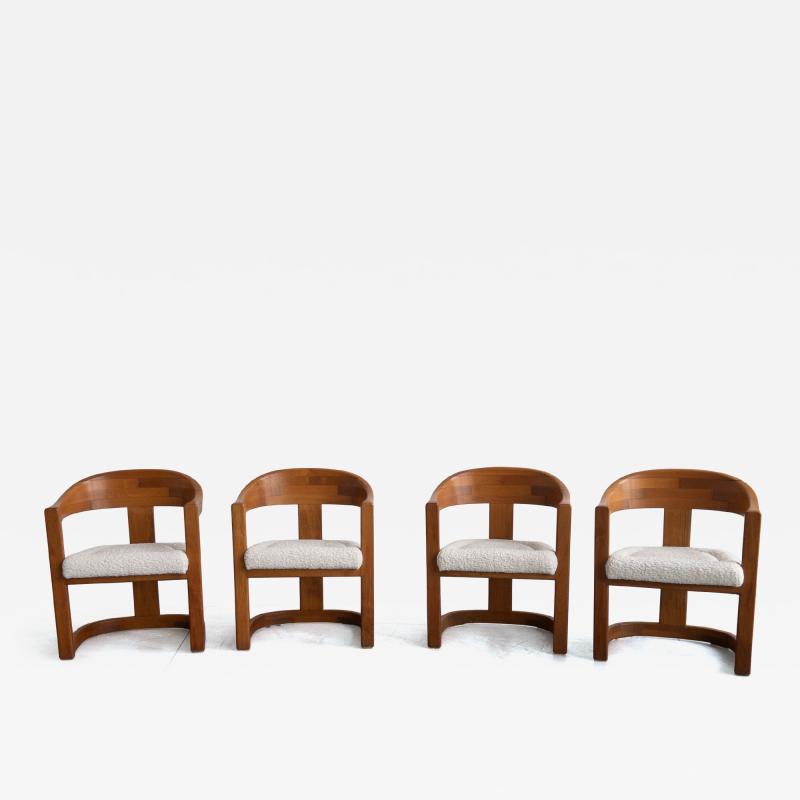 Karl Springer Set of 4 Onasis Chairs by Karl Springer