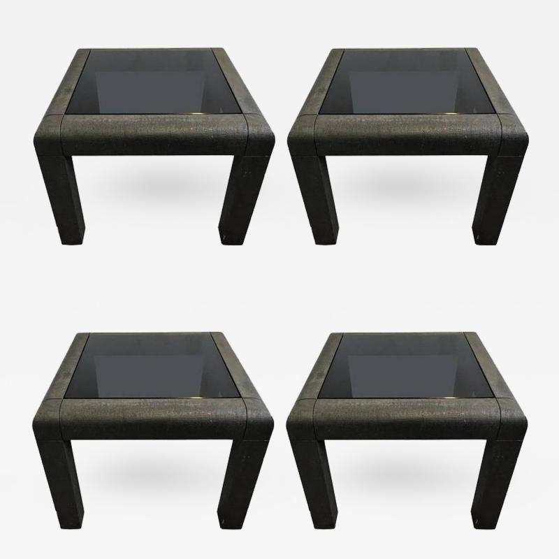 Karl Springer Spectacular Suite of 4 Karl Springer Tables