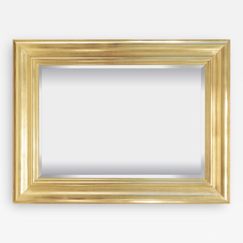 Karl Springer Wall Hanging Gold Leaf Mirror by Karl Springer