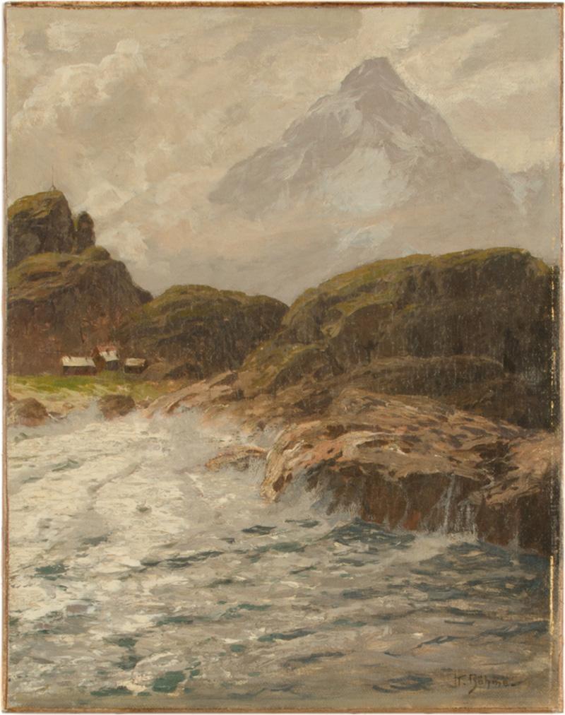 Karl Theodor Boehme Karl Theodor Boehme German b 1866 d 1939 Scenic Cliffs painting