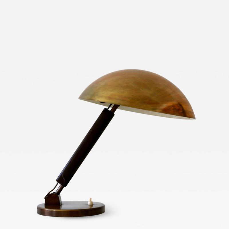 Karl Trabert Brass Table Lamp or Desk Light by Karl Trabert for BAG Turgi 1930s Switzerland