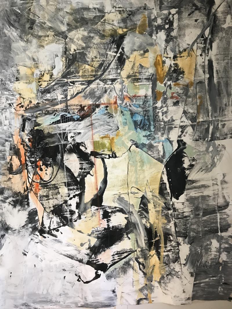 Kathi Robinson Frank Untitled 2023 Large Abstract Painting On Canvas By Kathi Robinson Frank