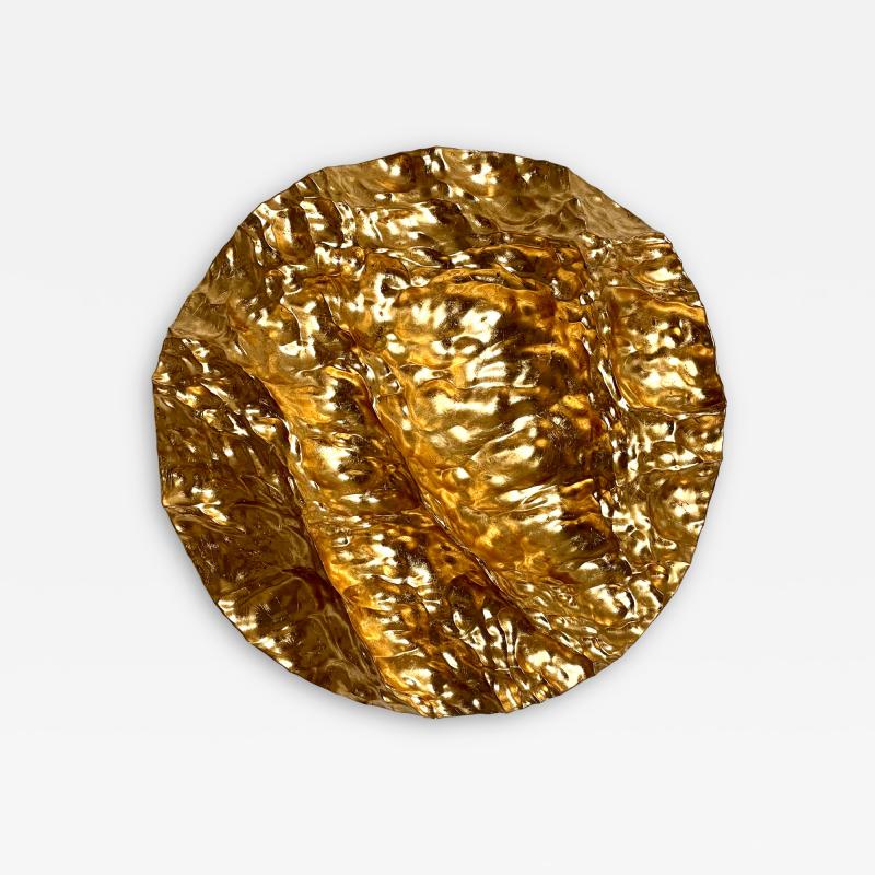 Katz Studio Oceana Inversus Wall Sculpture Gold Leaf