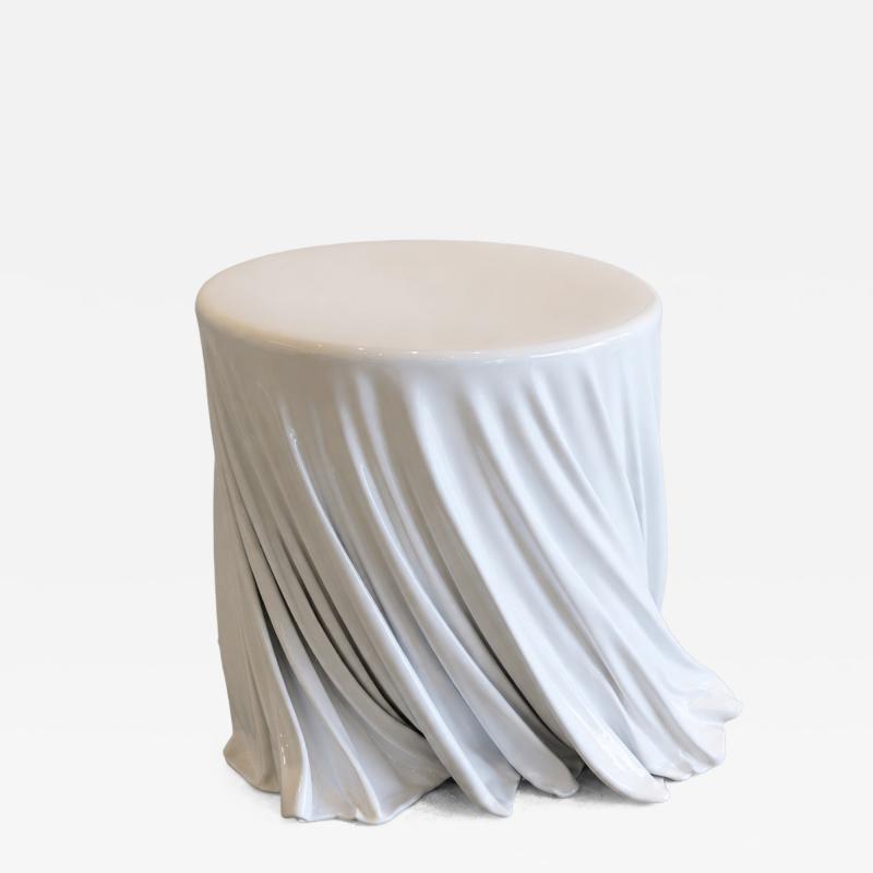 Katz Studio Twirl Sculptural Table Available in Foyer and Side Table Sizes by Katz Studio