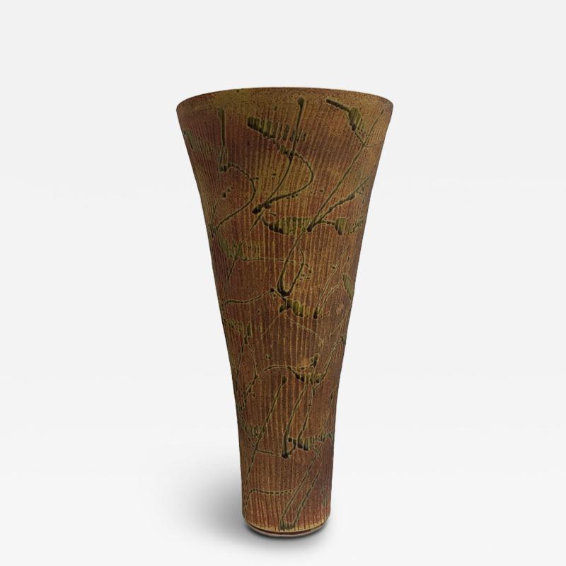 Kayo O Young Tall Deep Yellow Vase