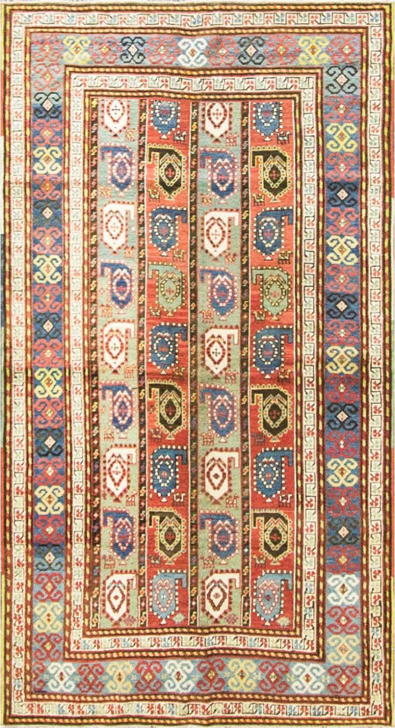 Kazak Antique Caucasian Rug 39 x 610 