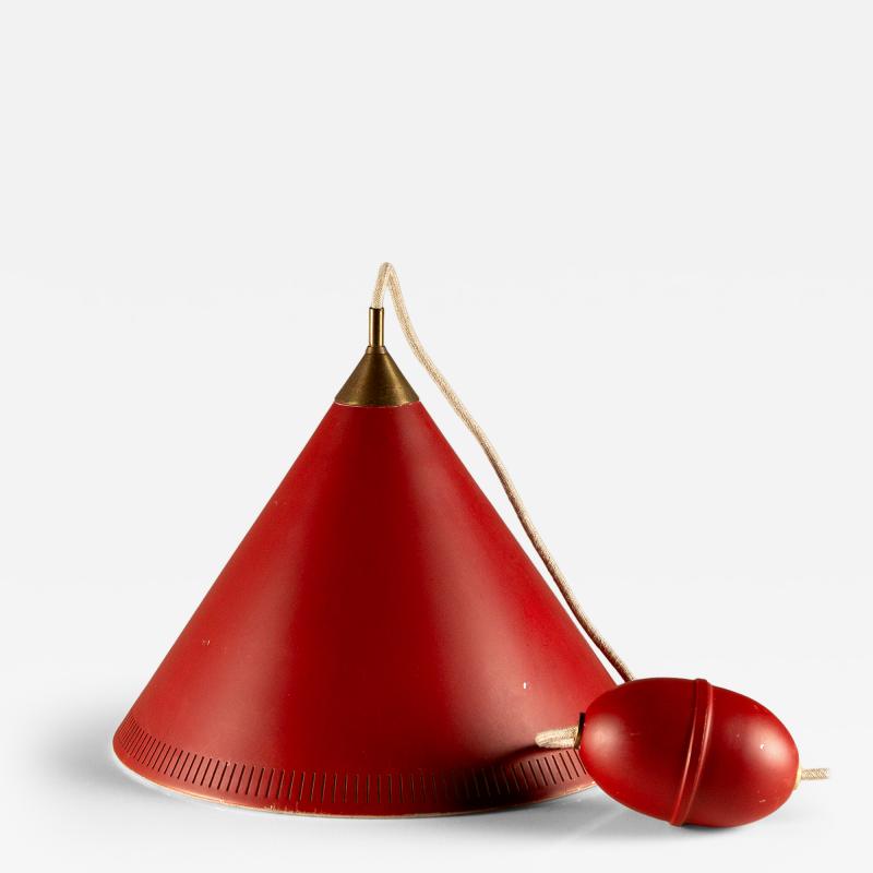 Kegle Rise and Fall Pendant by Bent Karlby for Lyfa Denmark 1960s