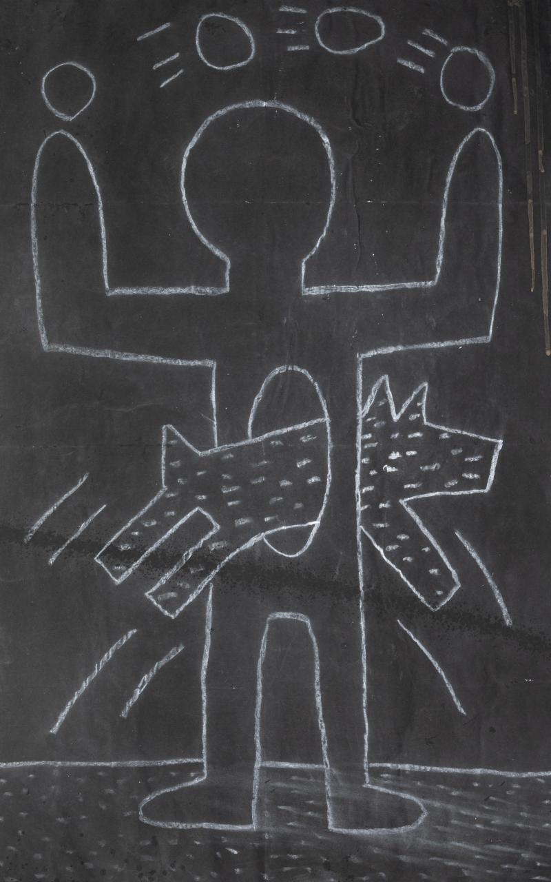 Keith Haring Dog Jump Through Figure
