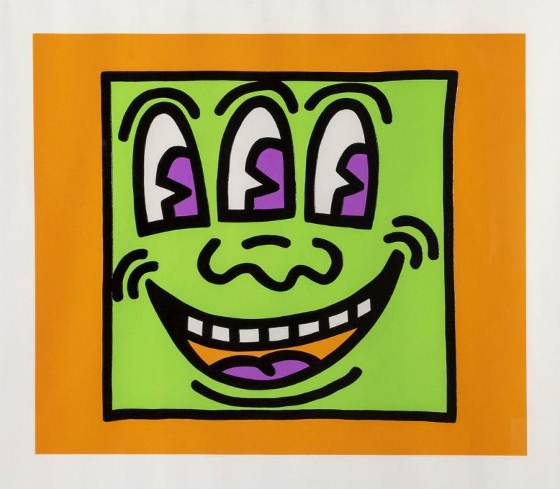 Keith Haring Icons Three Eyes