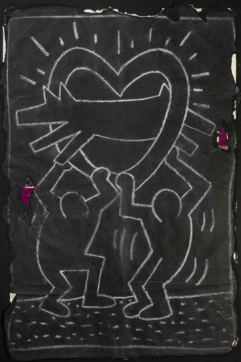 Keith Haring Jumping Dog Heart