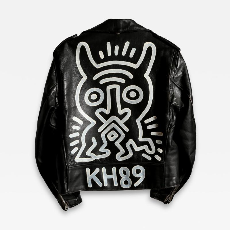 Keith Haring Schott Brothers Motorcycle Jacket Painting